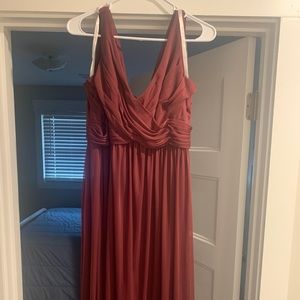 Wine, floor length Bridesmaid/Formal Dress